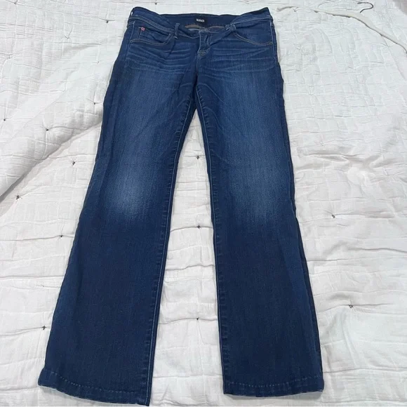 Hudson stretchy Blue Flare Wide Leg Denim jeans size 31 - Picture 8 of 10